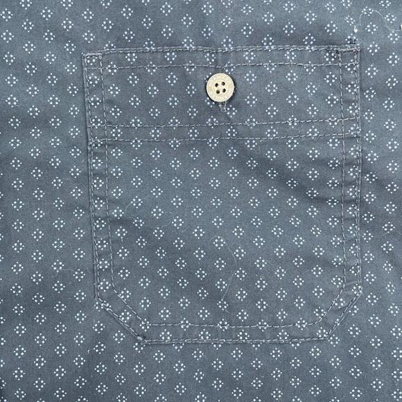 Wrangler Shirt Mens Large Blue Button Up Long Sleeve Western Flex Workwear - Picture 6 of 12